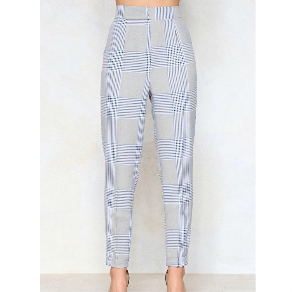 High Waisted Check Paints